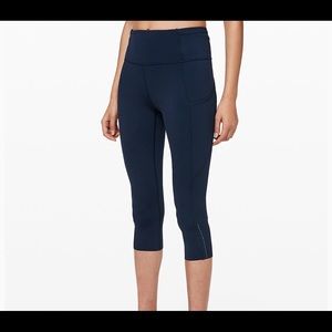 Lululemon Fast and Free Crop II 19"
